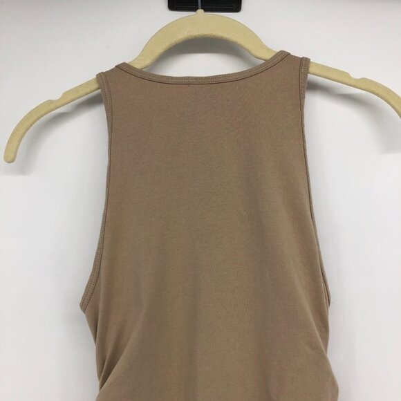 Aritzia TNA Tan Chill Malibu Ruched Bodycon Mini Dress size XS - Picture 12 of 16